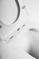 Унитаз приставной напольный BelBagno Flay-r BB1003CBR безободковый, крышка BB870SC с микролифтом