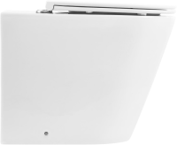 Унитаз приставной напольный BelBagno Flay-r BB1003CBR безободковый, крышка BB870SC с микролифтом