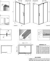 Душевой уголок Radaway Espera KDJ 100x75 L