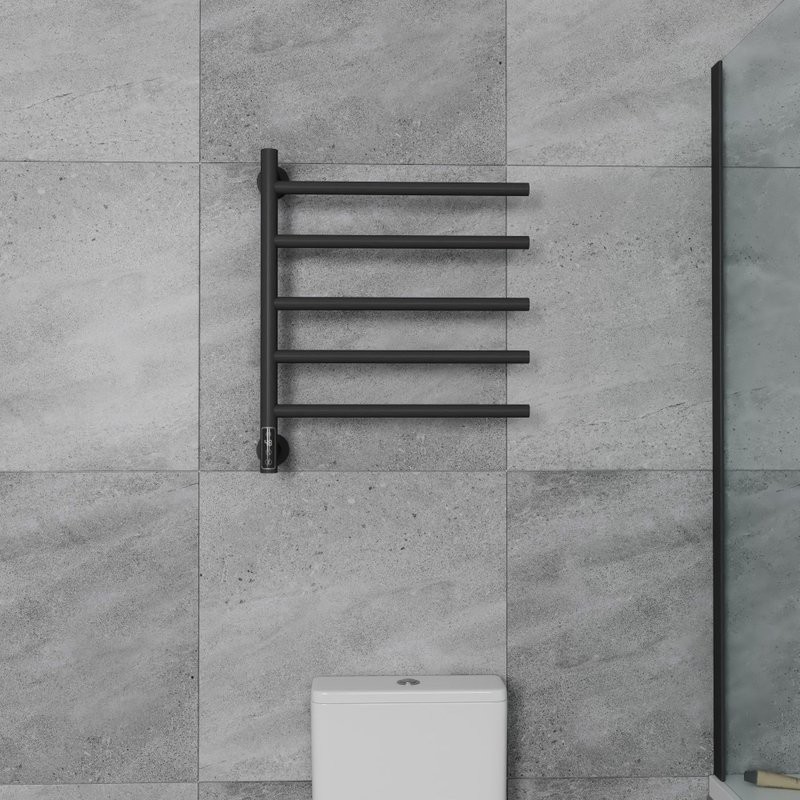 Полотенцесушитель электрический Bauedge Nimb Elegant AF0022 50x60 черный матовый
