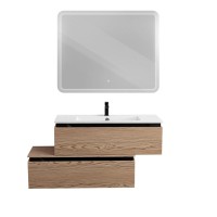 Мебель для ванной комнаты Cezares Slider 100 подвесная, 2 ящика, дуб тангент