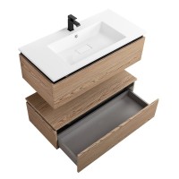 Мебель для ванной комнаты Cezares Slider 100 подвесная, 2 ящика, дуб тангент