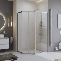Душевой уголок BelBagno Uno 195 PH 2 100/80  C Cr стекло прозрачное