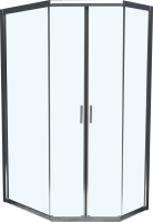 Душевой уголок BelBagno Uno 195 PH 2 100/80  C Cr стекло прозрачное