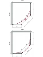 Душевой уголок BelBagno Uno 195 PH 2 100/80  C Cr стекло прозрачное