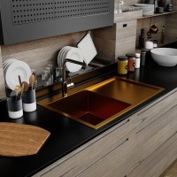 Мойка кухонная Mixline Pro 552918 L золото