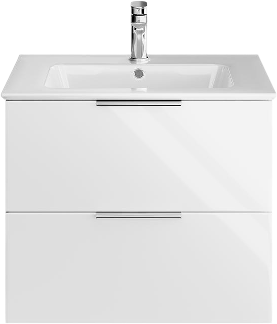 Тумба с раковиной KERAMA MARAZZI Piano Forte 65 подвесная, белая глянцевая