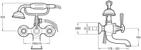 Смеситель для ванны с душем Jacob Delafon Cleo 1889 E24313-CP