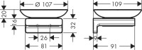 Мыльница Hansgrohe AddStoris 41746990 полированное золото