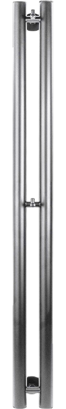 Полотенцесушитель электрический Secado Бергамо 2К 1300х70 130x10 см, подключение слева, графит, I-образный