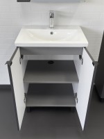 Тумба с раковиной Comforty Лима 60Н напольная, антрацит