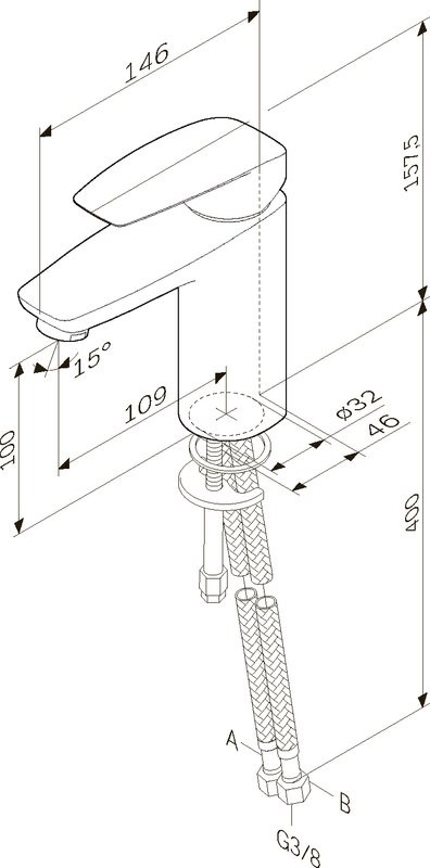 Смеситель для раковины AM.PM Tender F45A02122