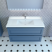 Тумба с раковиной Caprigo Wales Смальти 100 бриллиантово-синяя Тумба с раковиной Caprigo Wales Смальти 100 бриллиантово-синяя