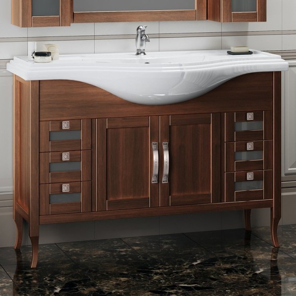 Тумба под раковину Opadiris Мираж 120 светлый орех