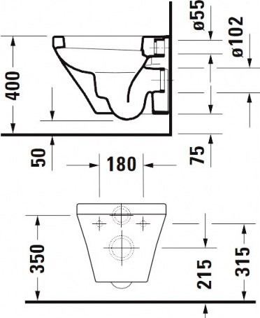 Унитаз подвесной Duravit DuraStyle 2539090000 с микролифтом