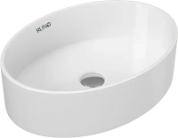 Тумба с раковиной Runo Бари 80 железный камень, раковина Ovale 50