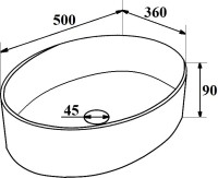 Тумба с раковиной Runo Бари 80 железный камень, раковина Ovale 50