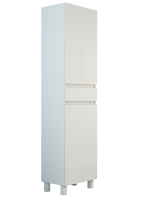 Шкаф-пенал для ванной Emmy Морган 50 напольный, белый