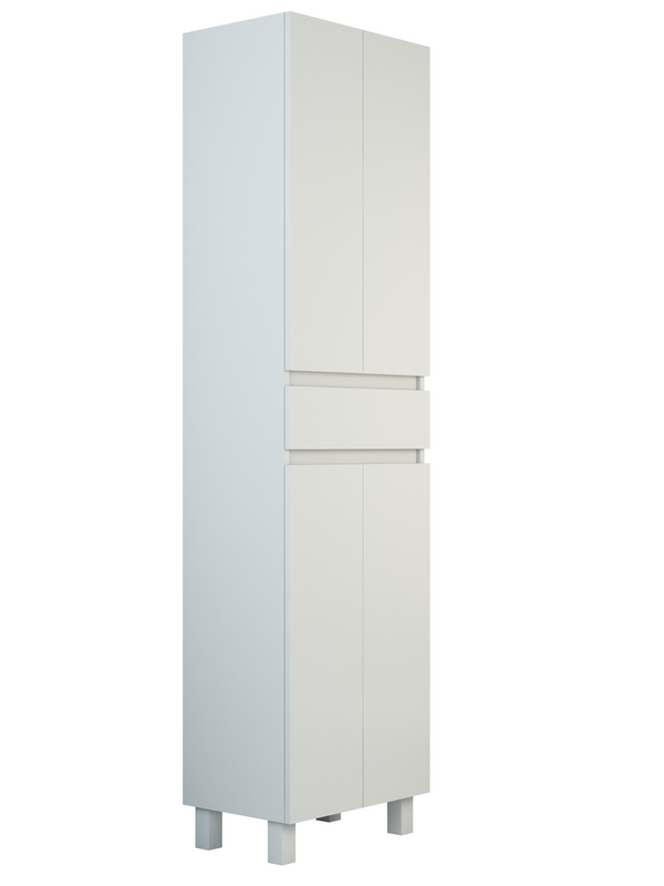 Шкаф-пенал для ванной Emmy Морган 50 напольный, белый