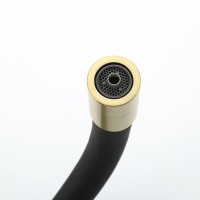 Смеситель для кухни Gappo G4398-33 с гибким изливом, золотой сатин