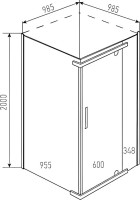 Душевой уголок Erlit Comfort ER10110H-C4 100x100
