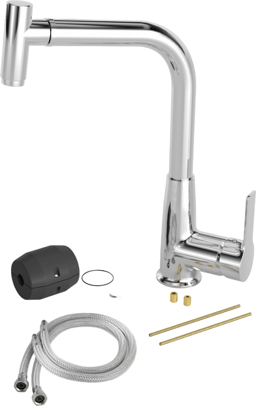 Комплект Мойка Omoikiri Amadare 55-IN + Смеситель MEGA Life MG-TK09 хром