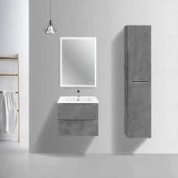Мебель для ванной комнаты Vincea Mia Slim 60, 2 ящика, бетон