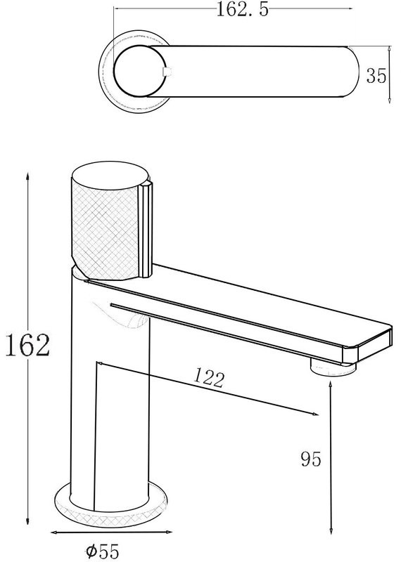 Смеситель для раковины Allen Brau Liberty 5.33001-31 черный матовый