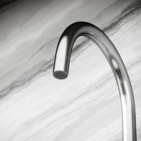 Смеситель для кухни Sancos Stainless, с поворотным R изливом, нержавеющая сталь SC12001SS
