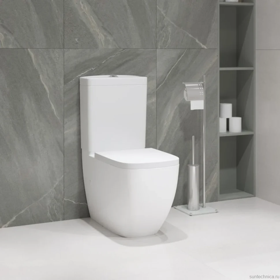 Унитаз-компакт напольный Grohe Clova 39909000 с бачком и сиденьем микролифт