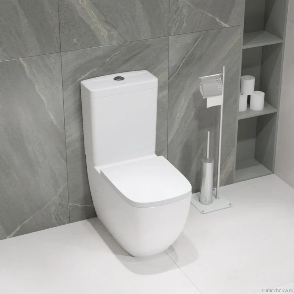 Унитаз-компакт напольный Grohe Clova 39909000 с бачком и сиденьем микролифт