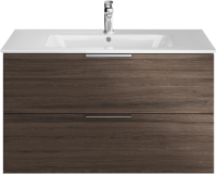 Тумба с раковиной KERAMA MARAZZI Piano 95 подвесная, дымчатый вяз