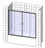 Шторка на ванну RGW Screens SC-61 1500х1500 профиль хром, стекло матовое