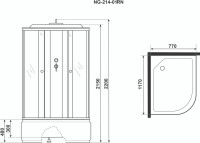 Душевая кабина Niagara NG-214-01RN 120х80х220