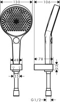 Душевой гарнитур Hansgrohe Rainfinity 26852700