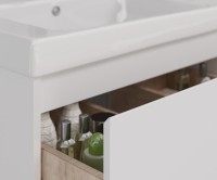 Тумба под раковину Lemark Combi 120 белая глянцевая