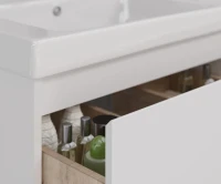Тумба под раковину Lemark Combi 120 белая глянцевая