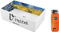 Комплект Мойка Omoikiri Mikura 76-Vangogh white + Измельчитель Nagare slim 500 Комплект Мойка Omoikiri Mikura 76-Vangogh white + Измельчитель Nagare slim 500