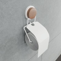 Держатель туалетной бумаги Fixsen Magic White FX-47010 с крышкой