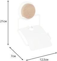 Держатель туалетной бумаги Fixsen Magic White FX-47010 с крышкой