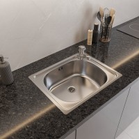 Мойка кухонная Domaci Равенна Ssik DCL 500*400 (6) 2T отверстие под смеситель справа Мойка кухонная Domaci Равенна Ssik DCL 500*400 (6) 2T отверстие под смеситель справа