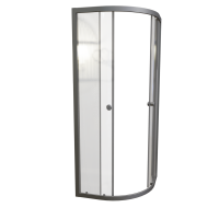 Душевой уголок Radomir Берген RD 90х90 см, профиль матовый хром, стекло прозрачное