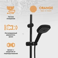 Душевая стойка Orange Karl M05-934b черная Душевая стойка Orange Karl M05-934b черная