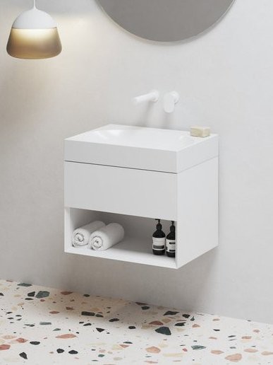 Тумба под раковину без столешницы Ravak Lite SD 60 глянцевая белая