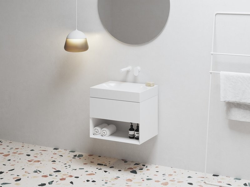 Тумба под раковину без столешницы Ravak Lite SD 60 глянцевая белая