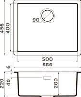 Комплект Мойка Omoikiri Yamakawa 55 U/I-CN canyon + Измельчитель Nagare slim 1250-AZ azur blue