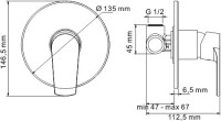 Душевой комплект Wasserkraft Dill 6151 смеситель + душевой гарнитур + шланговое подключение