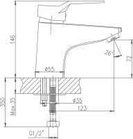 Смеситель для раковины Haiba HB63 HB1063