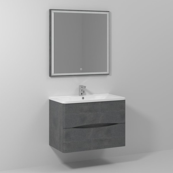 Мебель для ванной комнаты Vod-Ok Adel 80 подвесная, серый камень