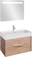 Мебель для ванной комнаты Jacob Delafon Vivienne 80 дуб давос, раковина белая